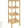 Top 10 ⌛ Tectake Étagère en Bambou 4 niveaux 33x33x97cm 🌟