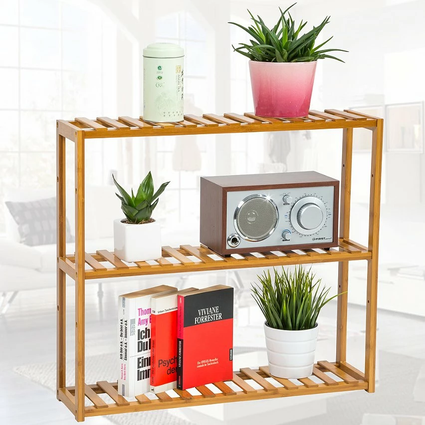 Meilleure affaire ✔️ Tectake Étagère en Bambou 3 niveaux 60x15x54,5cm 🎉 3 Meilleure affaire ✔️ Tectake Étagère en Bambou 3 niveaux 60x15x54,5cm 🎉 – Image 3