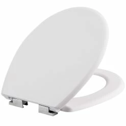 Vente flash 🌟 Tectake Abattant WC - noir 🎉 -Métal Soldes 4260490482557 1