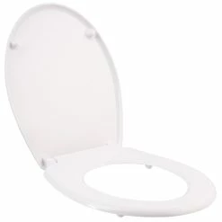 Vente flash 🌟 Tectake Abattant WC - noir 🎉 -Métal Soldes 4260490482557 3