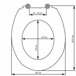 Vente flash 🌟 Tectake Abattant WC - noir 🎉 -Métal Soldes 4260490482557 6