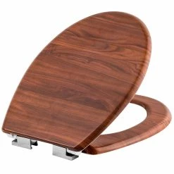 Vente flash 🌟 Tectake Abattant WC - noir 🎉 -Métal Soldes 4260490482571 1