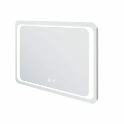 Coupon 🎉 AICA Sanitaire Miroir rectangulaire de salle de bains de miroir de LED de contact anti-buée, 120*4*70cm 🌟