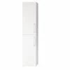 Vente flash 🛒 AICA Sanitaire armoire de rangement blanc deux portes 30 x 26,8 x 142 cm 🧨