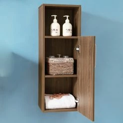 Grosses soldes 😀 AICA Sanitaire armoire de rangement noyer avec une niche ouvert + une porte 30 x 26,8 x 85 cm ⌛ 13 Grosses soldes 😀 AICA Sanitaire armoire de rangement noyer avec une niche ouvert + une porte 30 x 26,8 x 85 cm ⌛ -Métal Soldes 4764075264175 7