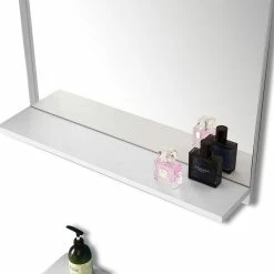 Coupon ⌛ AICA Sanitaire Étagère en bois couleur blanc avec miroir 60 x 12 x 50 cm 👏 9 Coupon ⌛ AICA Sanitaire Étagère en bois couleur blanc avec miroir 60 x 12 x 50 cm 👏 -Métal Soldes 4764075264205 3