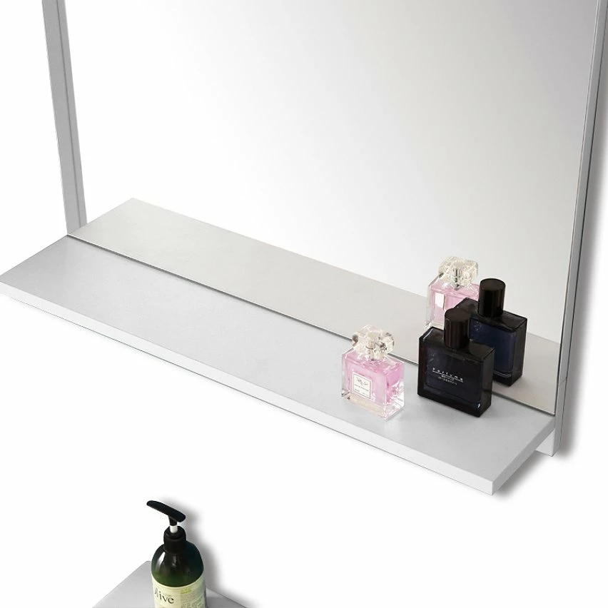 Coupon ⌛ AICA Sanitaire Étagère en bois couleur blanc avec miroir 60 x 12 x 50 cm 👏 5 Coupon ⌛ AICA Sanitaire Étagère en bois couleur blanc avec miroir 60 x 12 x 50 cm 👏 – Image 5