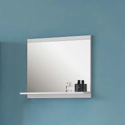 Coupon ⌛ AICA Sanitaire Étagère en bois couleur blanc avec miroir 60 x 12 x 50 cm 👏 12 Coupon ⌛ AICA Sanitaire Étagère en bois couleur blanc avec miroir 60 x 12 x 50 cm 👏 -Métal Soldes 4764075264205 6