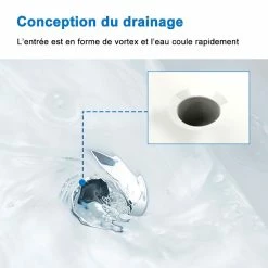 De gros 😍 AICA Sanitaire meuble deux portes sousvasque anthracite,lavabo en résine à base de poudre de pierre 🎉 -Métal Soldes 4764075264236 5