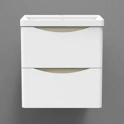 Meilleure vente ⌛ AICA Sanitaire meuble de salle de bain - style scandinave avec deux tiroirs, 49,5 x 34,5 x 50 cm 😉 -Métal Soldes 4764075264342 7