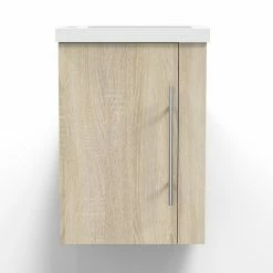 Meilleur prix ✔️ AICA Sanitaire meuble-lavabo avec une porte motif chêne, 44 x 23 x 60 cm 🧨