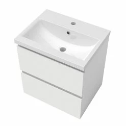 Les meilleures critiques de 💯 AICA Sanitaire meuble couleur blanc mat de salle de bain avec deux tiroir et vasque en céramique 🌟