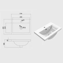 Les meilleures critiques de 💯 AICA Sanitaire meuble couleur blanc mat de salle de bain avec deux tiroir et vasque en céramique 🌟 -Métal Soldes 4764075264533 4