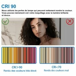 Acheter ⌛ AICA Sanitaire miroir salle de bain, miroir étanche très leger, miroir antibuée avec interrupteur tactile, lumière blanc 6000k 1310 💯 -Métal Soldes 4764075264793 5