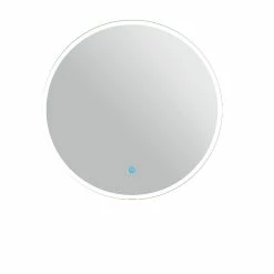 Grosses soldes 😍 AICA Sanitaire miroir salle de bain, miroir star, miroir arrondi avec éclairage salle de bain, miroir rond antibuée, miroir étanche ✔️ -Métal Soldes 4764075265202 6