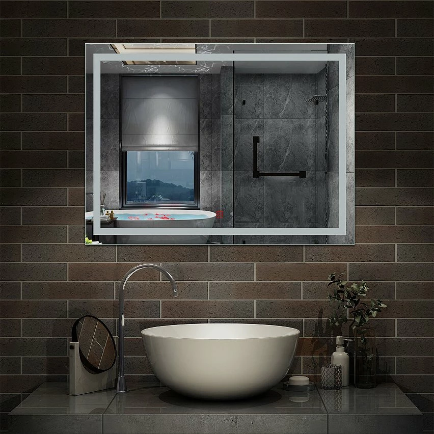 Vente flash 💯 AICA Sanitaire Miroir antibuée avec interrupteur tactile + commande unique + lumière blanche 6000k + 120 x 4 x 80 cm (L x P x H) 😍 4 Vente flash 💯 AICA Sanitaire Miroir antibuée avec interrupteur tactile + commande unique + lumière blanche 6000k + 120 x 4 x 80 cm (L x P x H) 😍 – Image 4