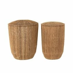 Meilleure vente 🥰 Calicosy Set 2 Paniers Allongés en Jute Naturel - DANTYA 🌟