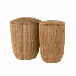 Meilleure vente 🥰 Calicosy Set 2 Paniers Allongés en Jute Naturel - DANTYA 🌟 -Métal Soldes 5400924016043 3