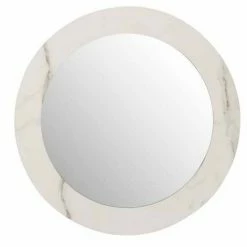 De gros 🎉 Paris prix Miroir Mural Rond "Effet Marbre" 60cm Blanc ✨