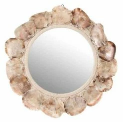 Coupon 🌟 Paris prix Miroir Rond Design "Lisa" 65cm Mauve 🧨