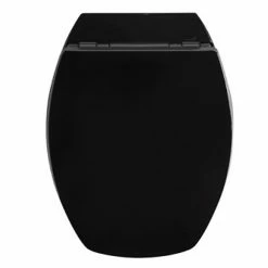 Promo ⌛ Abattant wc noir baccara - 819879 - allibert 👍