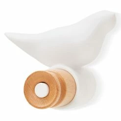 Tout neuf 🎁 Paris prix Patère 1 Crochet Design "Oiseau" 11cm Blanc 🎉