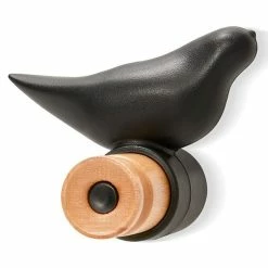 Métal Soldes 13 Sortie 🎁 Paris prix Patère 1 Crochet Design "Oiseau" 11cm Noir ✨