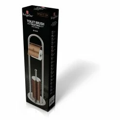 Offres 😉 Porte Papier Toilette sur Pied avec Porte-Brosse WC, Acier Inox Support Portable Or Rose Berlinger HausRose Gold 👍 -Métal Soldes 5999108457845 4