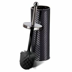 Remise 💯 Brosse à Toilette Anti-Éclaboussures, Porte-Brosse WC en Acier Inox., Portable Gris Berlinger HausCarbon Pro 🌟 -Métal Soldes 5999108457920 2