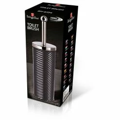 Remise 💯 Brosse à Toilette Anti-Éclaboussures, Porte-Brosse WC en Acier Inox., Portable Gris Berlinger HausCarbon Pro 🌟 -Métal Soldes 5999108457920 3