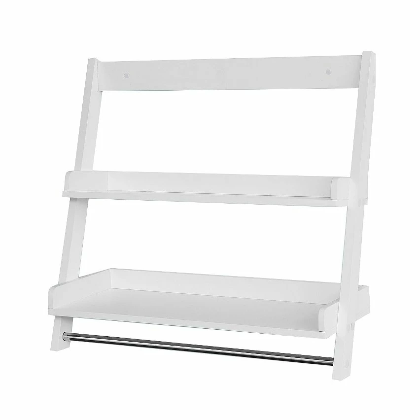 Bon marché 🌟 SoBuy® FRG117-W Etagère murale Porte-serviettes salle de bain toilettes avec 2 tablettes 👍 1 Bon marché 🌟 SoBuy® FRG117-W Etagère murale Porte-serviettes salle de bain toilettes avec 2 tablettes 👍