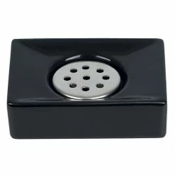 Budget ✨ Spirella Porte savon Céramique QUADRO Noir ❤️