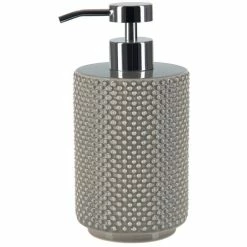 Tout neuf 👍 Spirella Distributeur de savon Faience MERO Taupe ❤️
