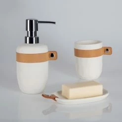 Meilleur prix 🔥 Spirella Distributeur de savon Polyrésine LIO Noir 🔔 -Métal Soldes 7610583202925 2