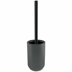 Offres ✔️ Spirella Brosse Wc avec support Céramique Jaro Gris & Noir 🔔
