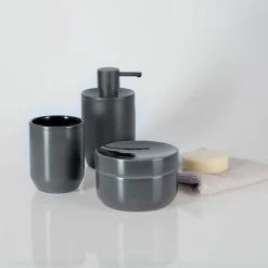 Grosses soldes 🔔 Spirella Gobelet Céramique JARO Gris 🎉 -Métal Soldes 7610583203120 2