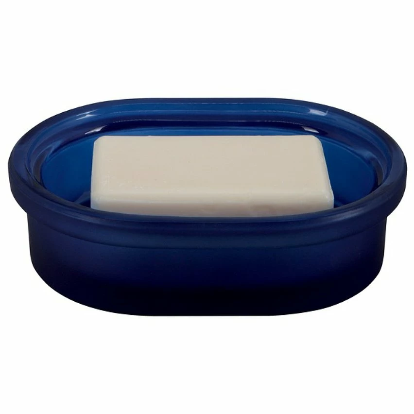 Tout neuf 🧨 Spirella Porte savon Verre YOKO Bleu Foncé 🎁 2 Tout neuf 🧨 Spirella Porte savon Verre YOKO Bleu Foncé 🎁 – Image 2