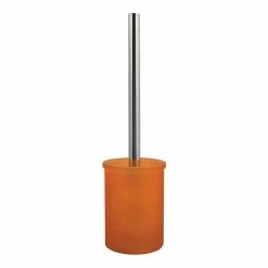 Budget ✨ Spirella Brosse Wc avec support Verre YOKO Misty Orange ⭐