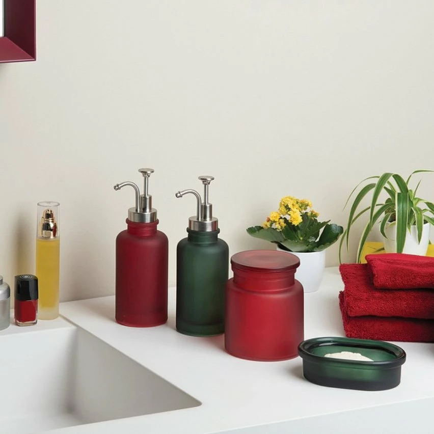 Bon marché 🥰 Spirella Distributeur de savon Verre YOKO Misty Vert 🌟 2 Bon marché 🥰 Spirella Distributeur de savon Verre YOKO Misty Vert 🌟 – Image 2