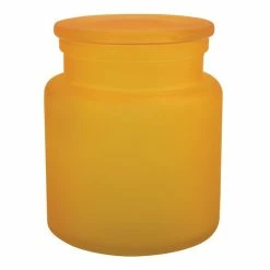 Remise ⌛ Spirella Boite à cotons Verre YOKO Misty Jaune ❤️