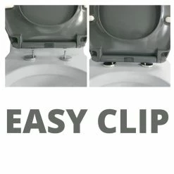 Grosses soldes 🎉 Spirella Abattant WC Thermo Dur EASY CLIP Gris - Charnières Inox 🥰 9 Grosses soldes 🎉 Spirella Abattant WC Thermo Dur EASY CLIP Gris - Charnières Inox 🥰 -Métal Soldes 7610583209481 3