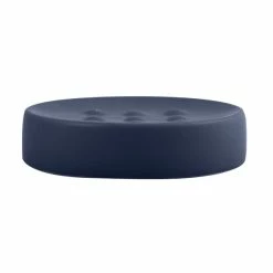 Promo 😉 Spirella Porte savon Céramique TUBE-MATT Bleu Foncé Mat 😉