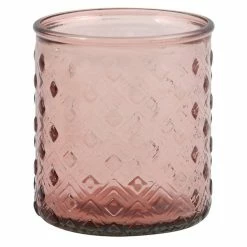 Bon marché 👏 Spirella MSV Gobelet verre recyclé CARMINA Terracotta 👍