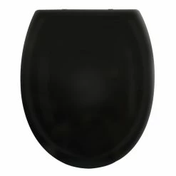 Meilleure affaire ⭐ Spirella Abattant WC PP HARRY Noir - Charnières Zinc 🌟