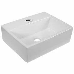 Coupon 🎉 Hucoco NOMI - Ensemble de salle de bain - 4 pcs - Meubles à suspendre - Vasque en porcelaine - Beige 😀 -Métal Soldes 7625820162740 3