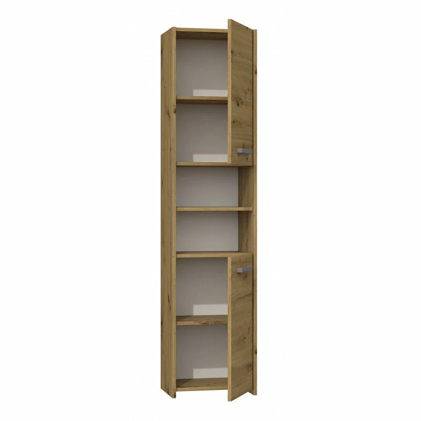 Promo đ€© Hucoco PISA - Armoire de salle de bains style moderne- 170x40x30cm - Meuble colonne salle de bains - Rangement salle de bains - Aspect bois - ChĂȘne đ„ 2 Promo đ€© Hucoco PISA - Armoire de salle de bains style moderne- 170x40x30cm - Meuble colonne salle de bains - Rangement salle de bains - Aspect bois - ChĂȘne đ„ â Image 2