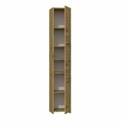 Tout neuf 🛒 Hucoco VERONA - Armoire de salle de bains - 170x30x30 cm - Colonne salle de bains - Mobilier salle de bains toilette - Aspect bois - Chêne 🔥 5 Tout neuf 🛒 Hucoco VERONA - Armoire de salle de bains - 170x30x30 cm - Colonne salle de bains - Mobilier salle de bains toilette - Aspect bois - Chêne 🔥 -Métal Soldes 7625827463697 3