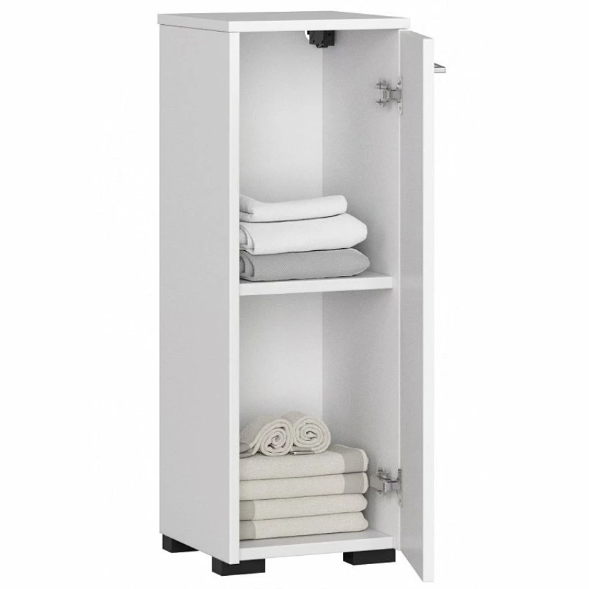 Budget 🎁 Hucoco MAREIKI - Armoire Colonne de salle de bain 82x30x30cm - Armoire toilette - Meuble salle de bain - 1 porte - Blanc 🔔 2 Budget 🎁 Hucoco MAREIKI - Armoire Colonne de salle de bain 82x30x30cm - Armoire toilette - Meuble salle de bain - 1 porte - Blanc 🔔 – Image 2