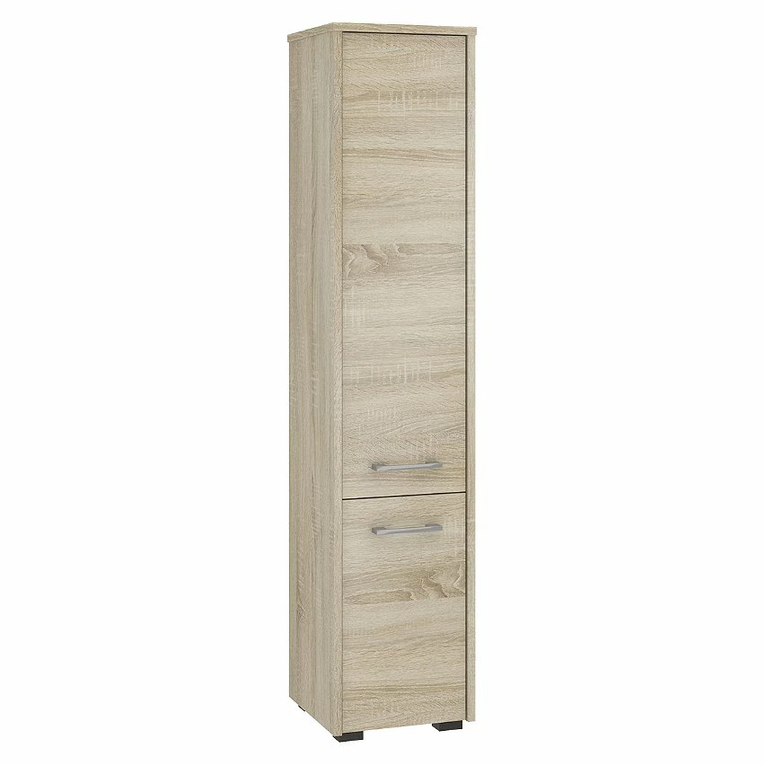 Offres ✨ Hucoco FRANK - Armoire Colonne de salle de bain design 140x30x30 cm - Meuble de rangement - 2 portes+5 niches - Sonoma 😉 1 Offres ✨ Hucoco FRANK - Armoire Colonne de salle de bain design 140x30x30 cm - Meuble de rangement - 2 portes+5 niches - Sonoma 😉