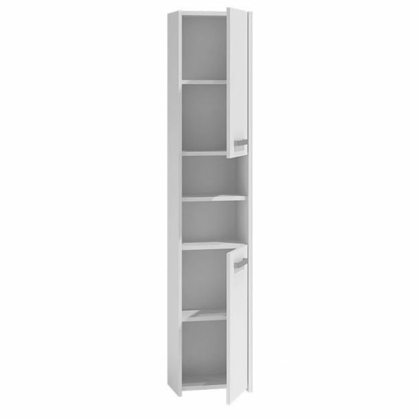 Nouveau 😀 Hucoco PISA - Colonne armoire salle de bain - 30x30x170 cm - Meuble salle de bain - Rangement salle de bain - blanc ⌛ 2 Nouveau 😀 Hucoco PISA - Colonne armoire salle de bain - 30x30x170 cm - Meuble salle de bain - Rangement salle de bain - blanc ⌛ – Image 2